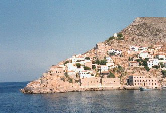 Hydra island panorama