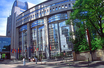 Brussels European Parliament building