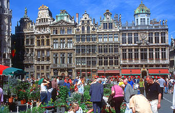 Brussels Grand Place facade 1