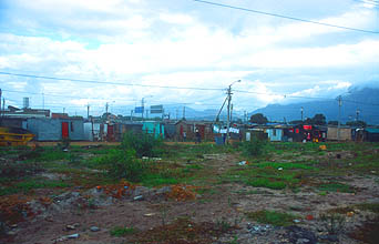 Cape Town Townships near a highway