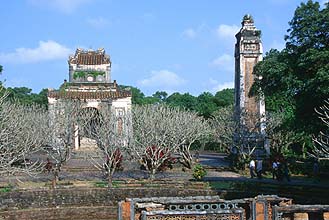 Hue  Royal Tombs panorama