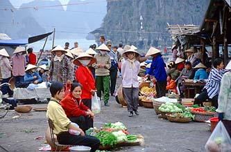 Halong Bay - Halong City - market