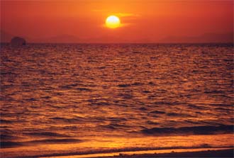 Krabi: Rai Lay West Beach, sunset