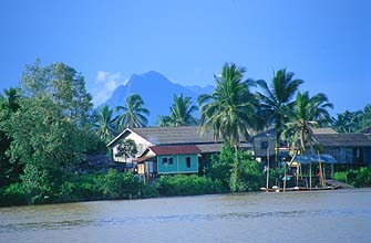 Kuching - Sarawak River scene