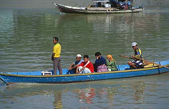 Sarawak - Bako National Park - Kampung Bako village boat