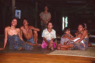 Iban Longhouse People 1