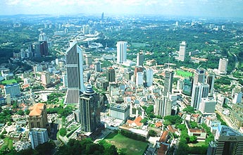 Kuala Lumpur panorama from KL Tower