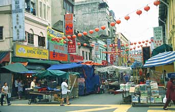 preparations for Chinatown night market