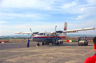 Miri Airport Malaysia Airlines Rural Air Services Twin Otter aircraft