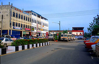 Miri Batu Niah city centre with bus station