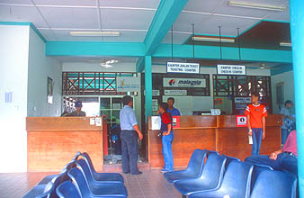 Mulu Airport check-in counter