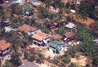 Phnom Penh outskirts, from aircraft
