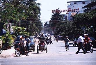 rush hour in Phnom Penh