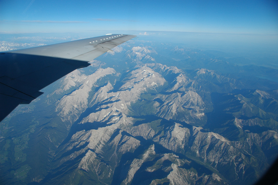 INN Innsbruck - The austrian Alps with Walchensee lake from aircraft 02 3008x2000