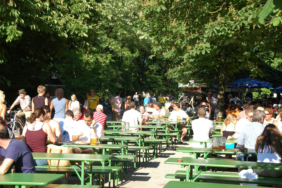 Munich Bavaria Germany Muc Munich People Relaxing In The