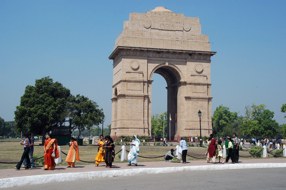 DEL Delhi - India Gate stone memorial arch 3008x2000