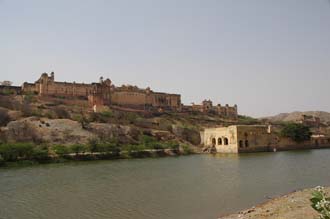 JAI Jaipur - Amber Fort-Palace with superb Rajput architecture panorama 3008x2000