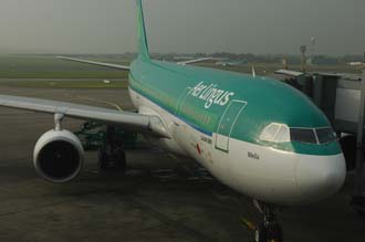DUB Dublin Airport - Aer Lingus Airbus A330 at the gate 3008x2000