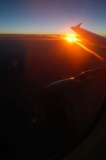 DUB sunset view from Aer Lingus Airbus A320 on flight Dublin to Munich 3008x2000