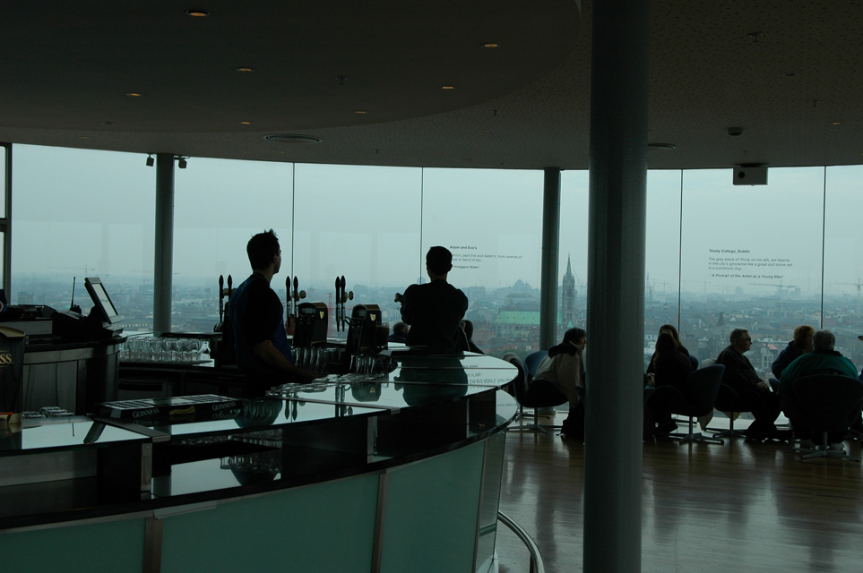 DUB Dublin - Guinness Storehouse and Brewery museum - Gravity Bar view 05 3008x2000