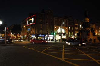 DUB Dublin - O Connell street intersection with Bachelors Walk street by night 3008x2000