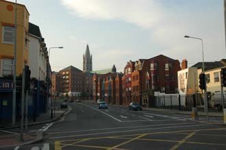 DUB Dublin - Bridge Street with SS Augustine and John  Church on Thomas Street 3008x2000