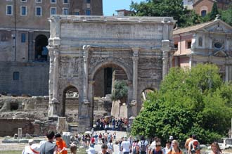 FCO Rome - Roman Forum Romanum - Arco di Settimio Severo or Arch of Septimus Severus 01 3008x2000