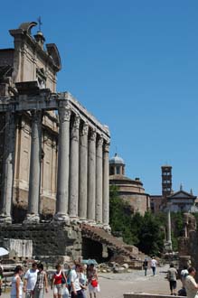 FCO Rome - Roman Forum Romanum - Tempio di Antonina e Faustina with Tempio di Romolo 3008x2000