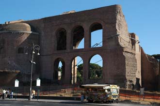 FCO Rome - Roman Forum Romanum with Basilica di Costantino 3008x2000