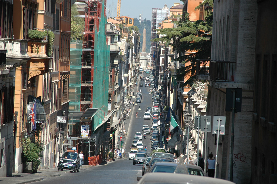 FCO Rome - Via delle Quattro Fontane with Galleria Nazionale di Arte Antica in Palazzo Barberini 01 3008x2000