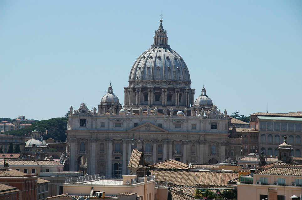 FCO Rome - St Peters Basilica view from Castel Sant Angelo 01 3008x2000