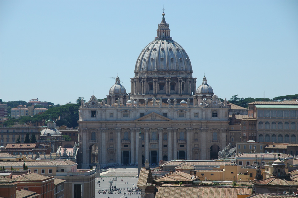 FCO Rome - St Peters Basilica view from Castel Sant Angelo 03 3008x2000
