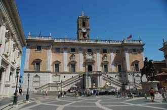 FCO Rome - Piazza del Campidoglio with the Palazzo Senatorio 01 3008x2000