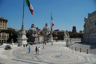 FCO Rome - view from the terraces of the Vittoriano on Piazza Venezia 3008x2000