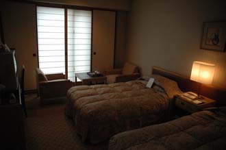 KIX Kyoto - room in Rihga Royal Hotel Kyoto with traditional rice-paper windows 3008x2000