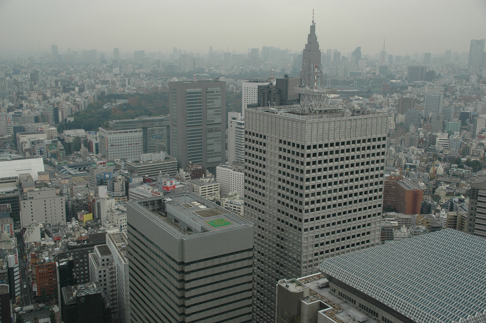 NRT Shinjuku Tokyo - view from twin observation floors on top of the Metropolitan Government Offices Towers known as Tokyo Tocho 02 3008x2000
