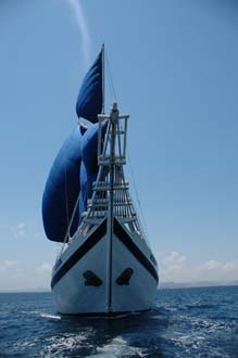 AMI Lombok Ombak Putih sailing ship from sea 13 3008x2000