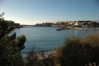 PMI Mallorca - Porto Cristo - harbour marina and port entrance panorama 3008x2000