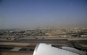 DXB Dubai International Airport - view towards Sharjah after take-off 01 5340x3400