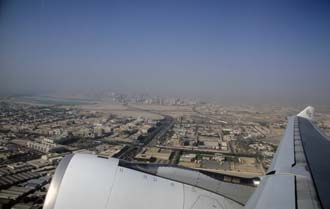 DXB Dubai International Airport - view towards Sharjah after take-off 02 5340x3400