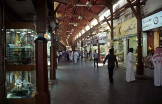 DXB Dubai - Gold Souq with wooden lattice archway 5340x3400