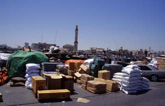 DXB Dubai - Deira dhow wharfage with cargo 5340x3400