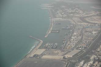 DXB Dubai from aircraft - Hamriya Port 3008x2000