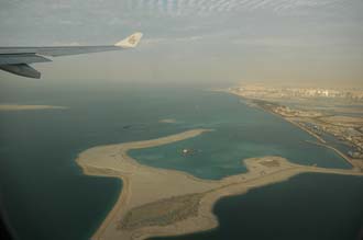 DXB Dubai from aircraft - Hamriya Port with The Palm-Deira under construction in january 2006 02 3008x2000