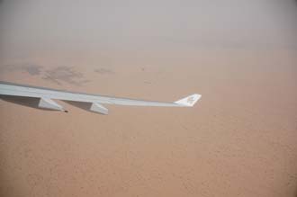 DXB Dubai from aircraft - desert vegetation 01 3008x2000