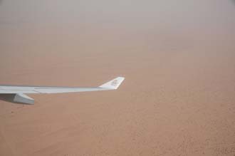 DXB Dubai from aircraft - desert vegetation 02 3008x2000