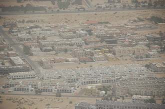 DXB Dubai from aircraft - residential housing 01 3008x2000