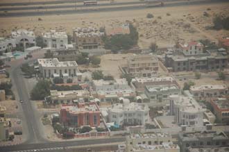 DXB Dubai from aircraft - residential housing 06 3008x2000