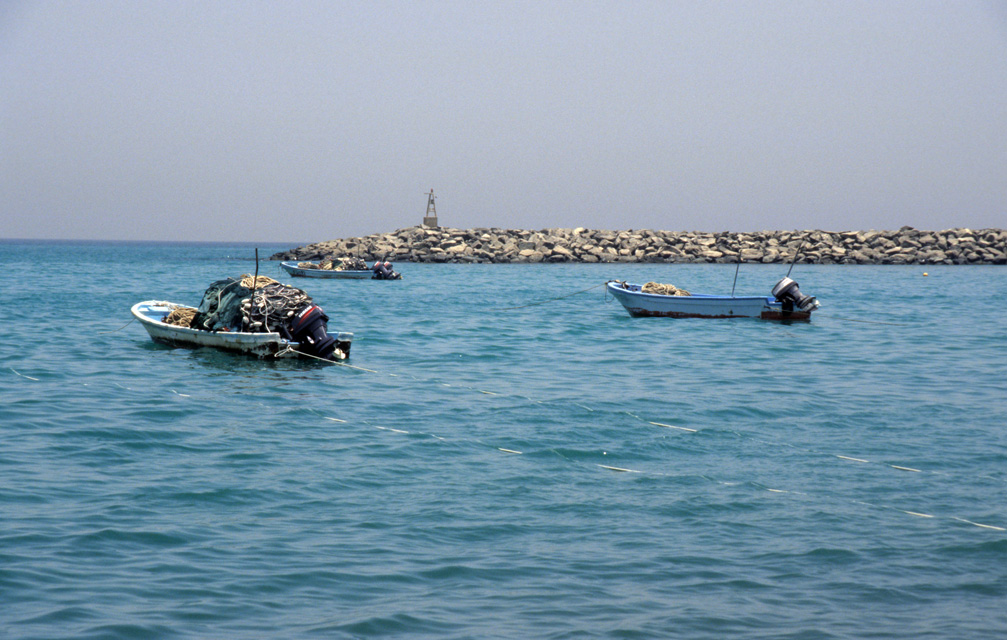 DXB Fujairah - fishing boats in the Fishing Port 5340x3400